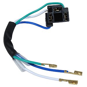 Soquete fiação chicote farol dianteiro H4 Bi Iodo CG125 CG150 Fan Titan Today125 NXR125 NXR150 Bros XLR125