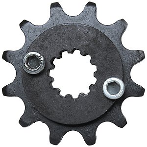 Pinhão de transmissão relação 12 dentes 520 CB300 CB300R XRE300 2009 a 2022 com parafusos