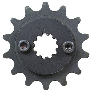 Pinhão de transmissão relação 14 dentes 520 CB300 CB300R XRE300 2009 a 2022 com parafusos