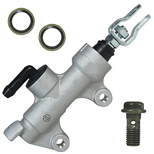 Cilindro mestre reservatório óleo burrinho freio traseiro inferior FZ250 Fazer 2018 em diante sem reservatório