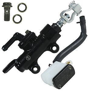 Cilindro mestre reservatório óleo burrinho freio traseiro inferior NXR160 Bros XRE190 CB250 Twister com reservatório