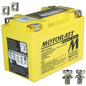 Bateria moto Motobatt AGM MBTZ14S CCA190 R1200 GS SH300 CB1300 NC700 NC750 Bandit XTZ1200 Tenere GSXR1000 Srad