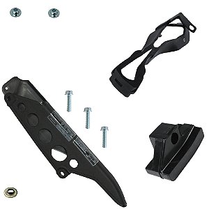 Protetor porta cobre capa guia corrente XRE300 XR250 Tornado com parafusos