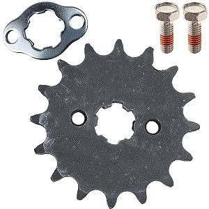 Pinhão de transmissão relação 16 428 C100 Biz Dream Biz100 Biz110 Biz125 Pop100 Pop110 Web100 XY50 Phoenix AZ1 AZ125 Jet