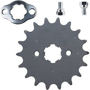 Pinhão de transmissão relação 18 428 YBR125 Factor XTZ125 CG125 Fan Titan Today XLR125 XLS125 XT225 TDM225 DT180 NX150