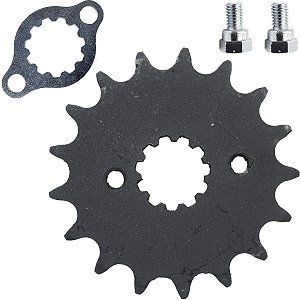 Pinhão de transmissão relação 17 428 CRF250 CRF250F CB250F CBX250 XR250 Tornado CB300F Twister XRE300 Sahara com trava