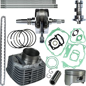 Kit motor cilindro completo CBX200 Strada NX200 XR200 CBX150 Aero NX150 NXR150 Bros 230CC competição virabrequim comando