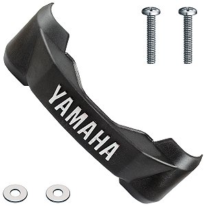 Emblema logo frontal Yamaha YBR125 Factor 2000 a 2016 com parafusos