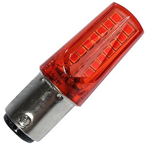 Lâmpada da lanterna stop freio moto P21 21W 5W LED Biz Biz125 Biz100 Pop Bros CG125 CG150 Sequencial Strobo vermelha