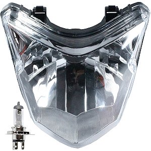 Bloco globo optico farol XRE190 2016 a 2024 com lâmpada