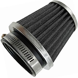 Filtro de ar esportivo 44mm CG125 CG150 Fan Titan Today CBX200 Strada XR200 RD125 RD135 XTZ250 Lander Tenere DT180 DT200