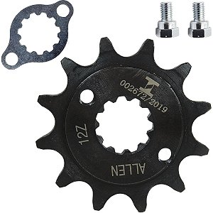 Pinhão de transmissão relação 12 520 CRF250F CB250F CBX250 XR250 Tornado CB300F Twister XRE300 Sahara trava parafuso