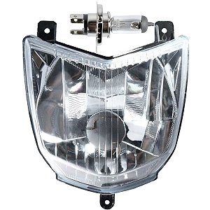 Bloco globo optico farol XTZ250 Lander 2007 a 2018 com lâmpada