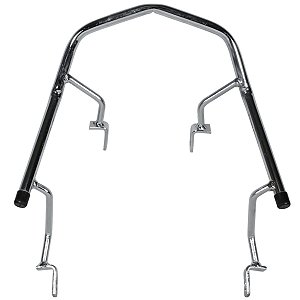 Alça alcinha traseira esportiva Biz100 Biz110 Biz125 2011 a 2017 cromado