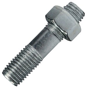 Parafuso prisioneiro coroa CG125 CG150 CG160 Fan Titan Start Sport CBX250 CB250F Twister CB300 10x10x25 com porca