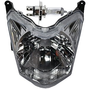 Bloco globo optico farol YS150 Fazer 2014 a 2022 com lâmpada