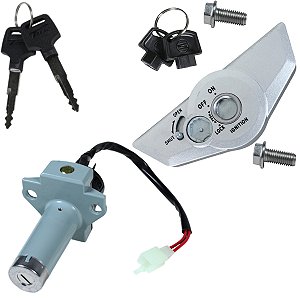 Trava guidão bloqueador da chave de ignição miolo partida CG150 Titan Sport 2004 a 2008 com parafusos
