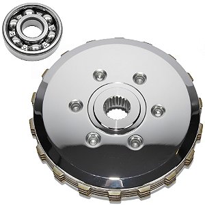 Kit de embreagem completa Biz125 2011 em diante com rolamento