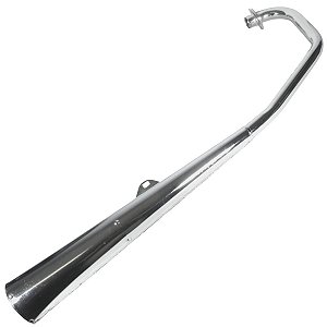 Escape escapamento descarga cromado esportivo estralador CG125 Titan ES ESD 2000 a 2004 modelo latinha