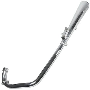 Escape escapamento descarga cromado esportivo estralador CG150 Titan ES KS 2004 a 2008 modelo latinha