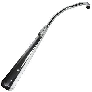 Escape escapamento descarga cromado CG125 Titan 1995 a 1999