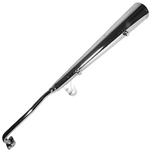 Escape escapamento descarga cromado esportivo estralador Shineray Jet50 XY50 2019 em diante modelo latinha