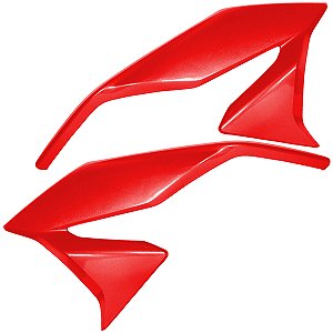 Aba asa de tanque externa par direito esquerdo CG160 Titan 2016 a 2024 Vermelho Marrakesh 2016 2017 2018 2019 2020 2021