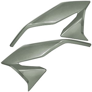 Aba asa de tanque externa par direito esquerdo CG160 Titan 2016 a 2024 Prata ibiuna 2019