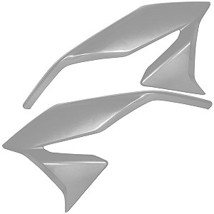 Aba asa de tanque externa par direito esquerdo CG160 Titan 2016 a 2024 Prata force 2019 2022 2023 2024