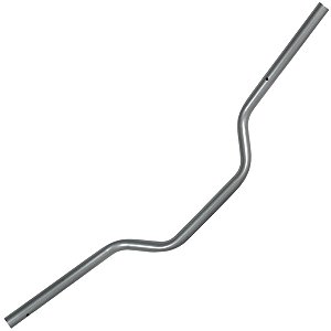 Guidão guidom YS150 Fazer XTZ150 Crosser sem suporte para peso grafite prata