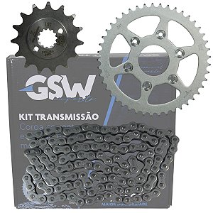 Kit relação transmissão tração Bajaj Dominar400 2023 em diante GSW