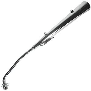 Escape escapamento descarga cromado Shineray Jet50 XY50 2019 em diante