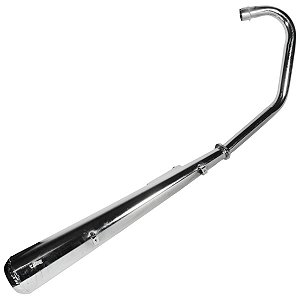 Escape escapamento descarga cromado esportivo estralador CG125 CG150 Fan Titan ES KS 2009 a 2013 modelo turuna