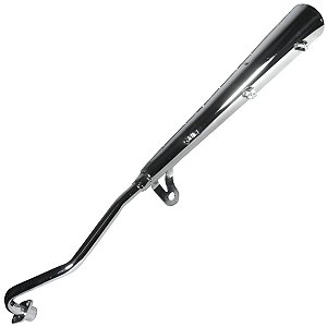 Escape escapamento descarga cromado esportivo estralador Pop110 2016 em diante modelo latinha