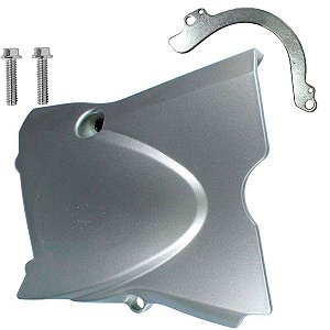 Tampa do pinhão da transmissão Biz125 2006 a 2010 com parafusos e guia