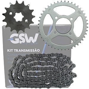 Kit relação transmissão tração Haojue JTZ DK160 2023 em diante GSW