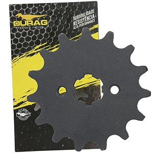 Pinhão de transmissão relação 15 dentes 520 CRF150 CRF230 XR200 CBX200 Strada Next250 Durag