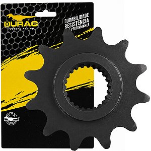 Pinhão de transmissão relação 12 dentes 520 YS250 FZ250 Fazer 2008 em diante XTZ250 Lander Tenere 2009 em diante Durag