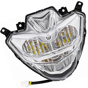 Bloco globo optico farol Full Led FZ25 FZ250 Fazer 2018 a 2021