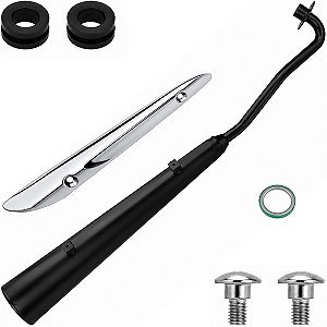 Escape escapamento descarga preto Biz125 2006 a 2010 com proteção