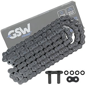Corrente de transmissão relação tração 525SX x 122 elos alta cilindrada 600CC a 1000CC com retentor GSW