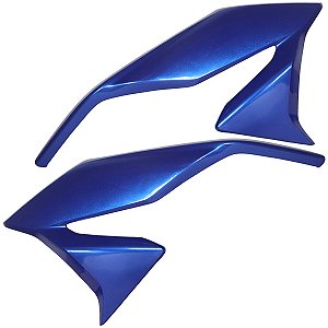 Aba asa de tanque externa par direito esquerdo CG160 Titan 2022 a 2024 - Azul twister