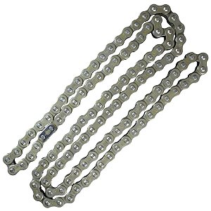 Corrente de transmissão relação tração 428H x 118 elos CG150 Fan Titan Start Sport YBR125