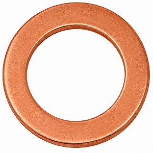 Arruela lisa M10 cobre 10x16,50x1,50 tubo motor XTZ250 Lander Tenere YS250 FZ250 Fazer