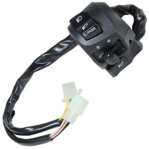 interruptor punho chave de luz botão FZ250 Fazer 2018 a 2021 XTZ250 Lander 2020 a 2023 lado esquerdo