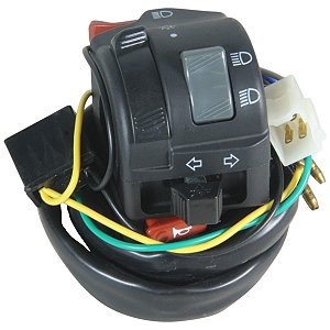 interruptor punho chave de luz botão YBR125 Factor 2000 a 2013 XTZ125 2003 a 2016 lado esquerdo