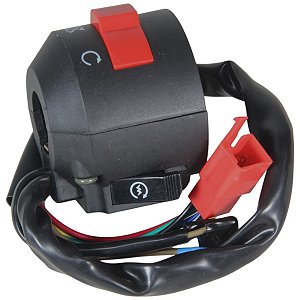 Interruptor punho de partida e emergência botão CBX250 Twister 2006 a 2008 lado direito