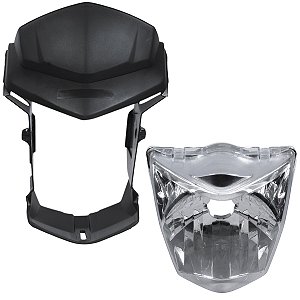 Farol bloco frente carenagem carcaça CG150 Titan Fan Start 2014 a 2015