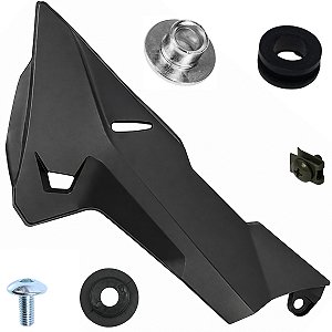 Aba asa carenagem inferior complemento asa do motor tanque direito CB300F Twister 2023 em diante preto com parafusos
