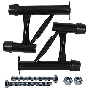 Protetor de motor carenagem modelo reforçado compacto YS150 Fazer YBR150 Factor preto